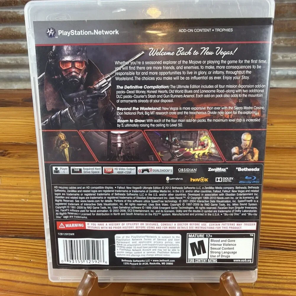 Fallout: New Vegas - Ultimate Edition (Sony PlayStation 3, 2012) Tested MINT!!!!